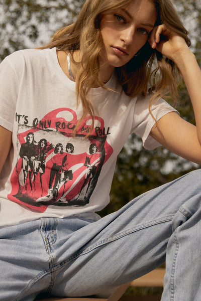 DayDreamer Rolling Stones "Only Rock And Roll" - Bleach White