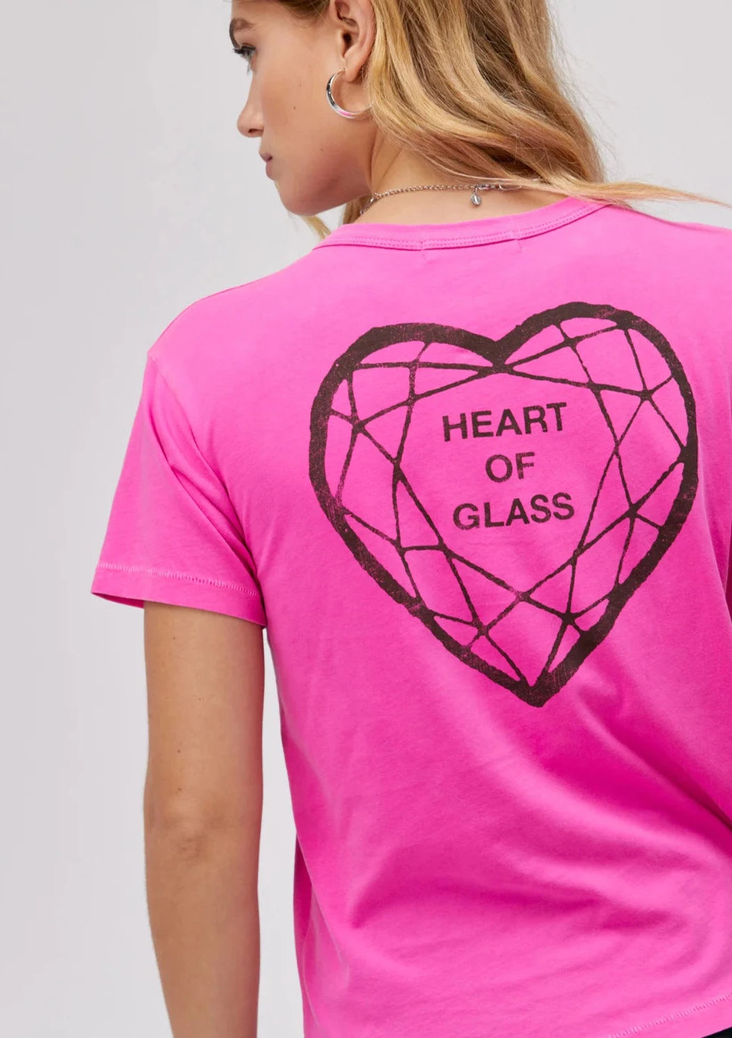 DayDreamer Blondie "Heart of Glass" Tee - Sugar Plum