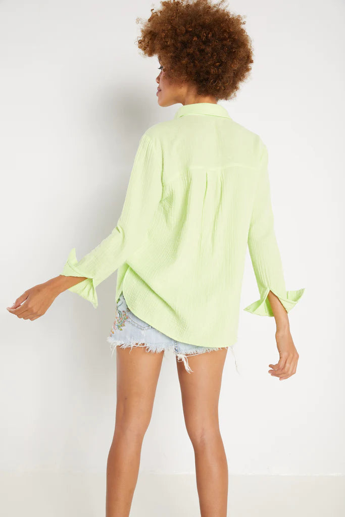 Lisa Todd L/S The Beach Shirt - Electric Yellow