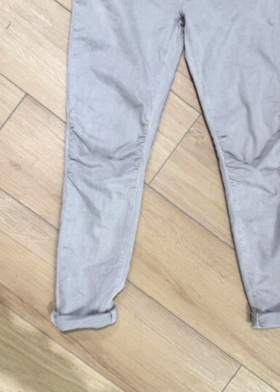 The Pink Door Pull-On Cotton Twill Pants Grey