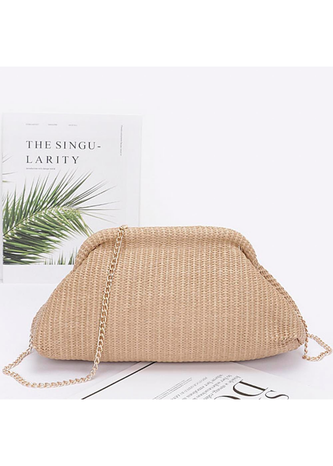 The Pink Door Raffia Soft Sided Bag