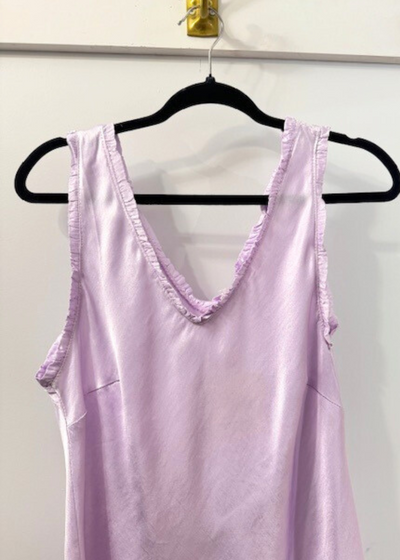 The Pink Door Silky Tank Top Lavender