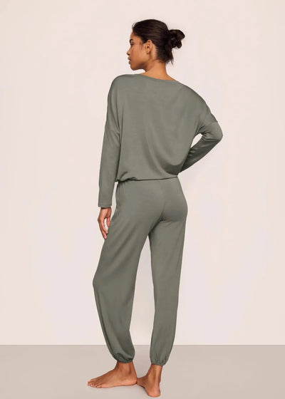 Eberjey Gisele Slouchy Set Smokey Olive