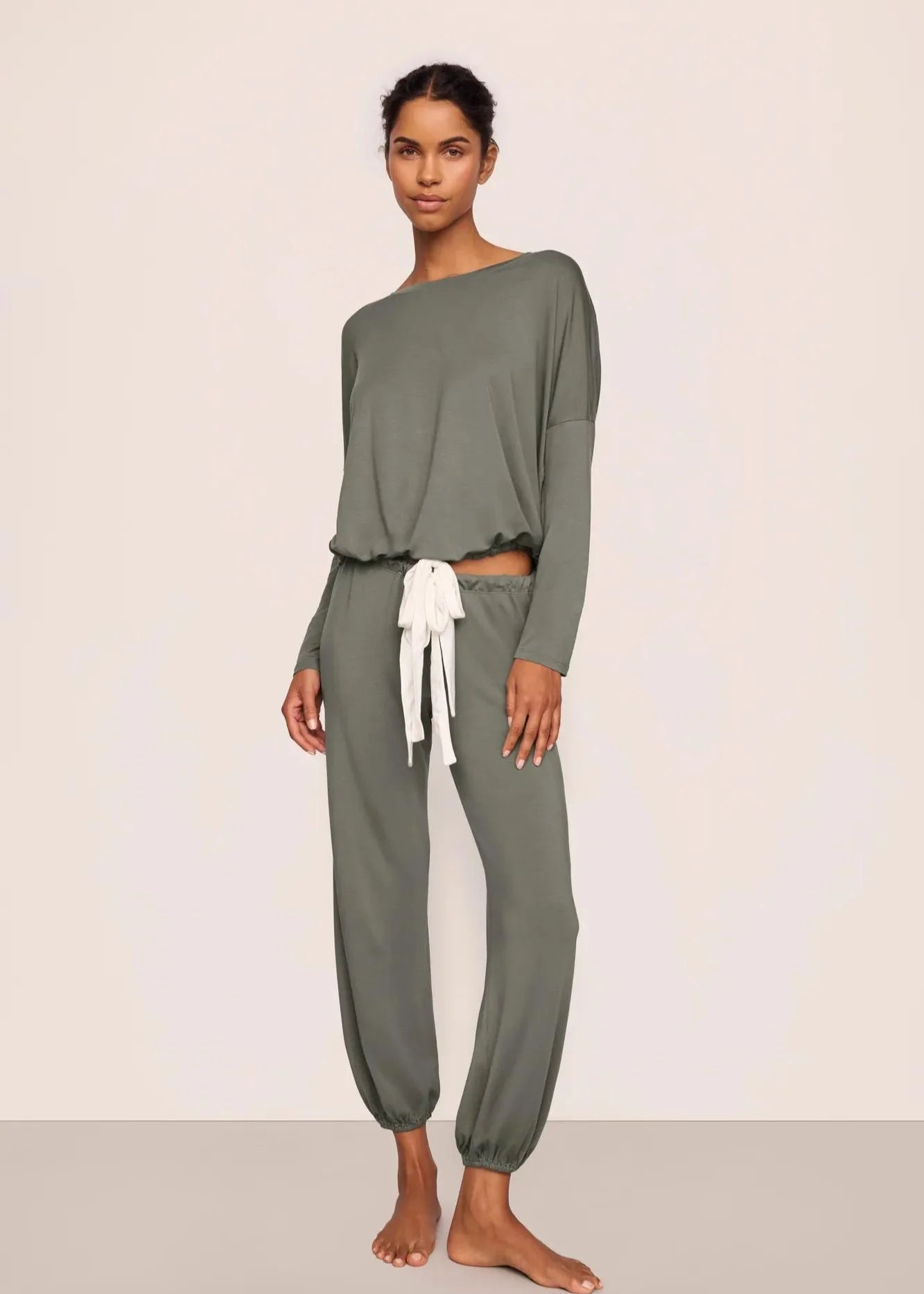 Eberjey Gisele Slouchy Set Smokey Olive