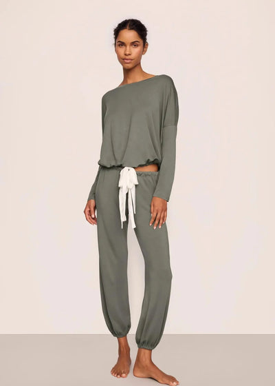 Eberjey Gisele Slouchy Set Smokey Olive