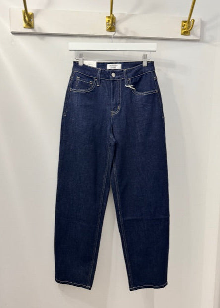 The Pink Door Dark Denim Barrel Jeans