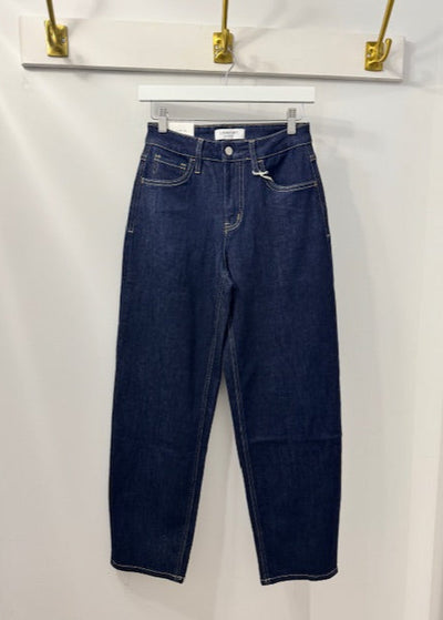 The Pink Door Dark Denim Barrel Jeans