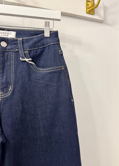 The Pink Door Dark Denim Barrel Jeans
