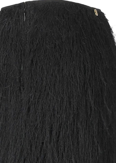 Twinset Black Skirt with Fringes