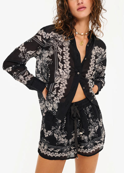 Cami Rafella Blouse Black Seasidebandana