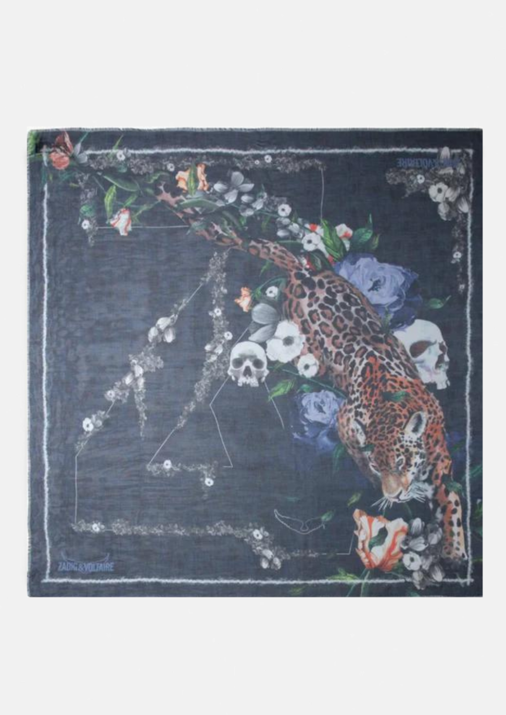 Zadig & Voltaire Kerry Wild Modal Scarf - Ink