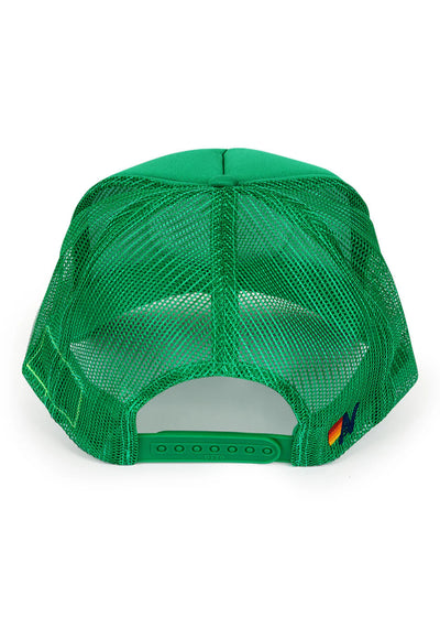 Aviator Nation Signature Low Rise Trucker Hat Green