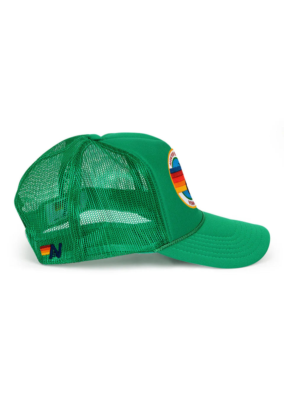 Aviator Nation Signature Low Rise Trucker Hat Green