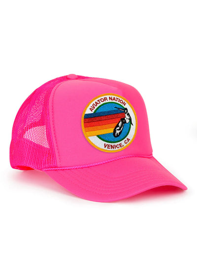 Aviator Nation Signature Vintage Low Rise Trucker Pink
