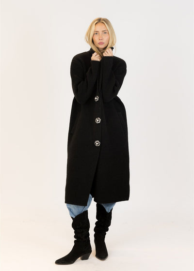 Lyla & Luxe Victoria Rose Eco Coat Black