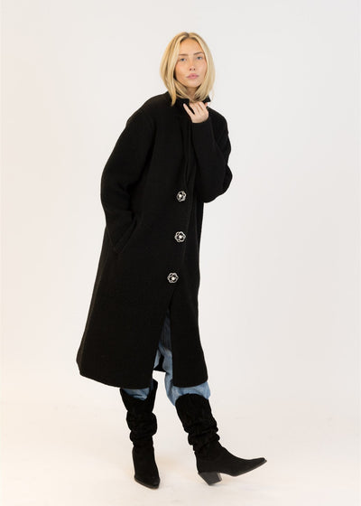 Lyla & Luxe Victoria Rose Eco Coat Black