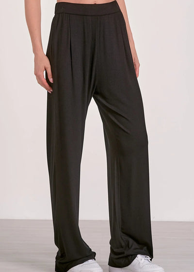 The Pink Door Knit Pull-On Pant Black
