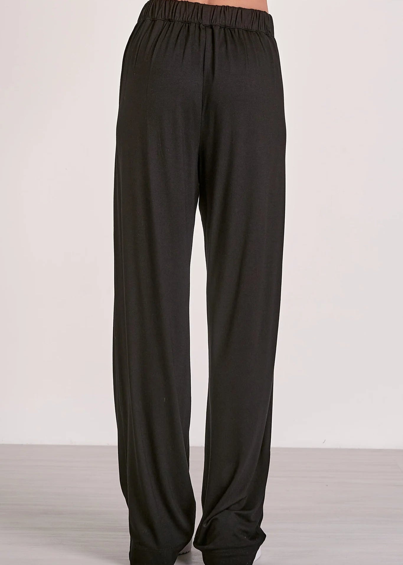 The Pink Door Knit Pull-On Pant Black