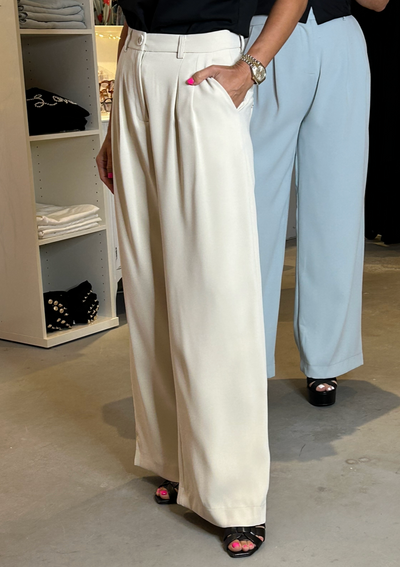 The Pink Door Pleated Dress Pants - Beige