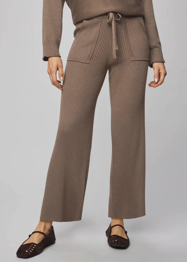 Splendid Georgie Rib Pant Brown