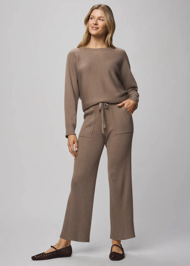Splendid Georgie Rib Pant Brown