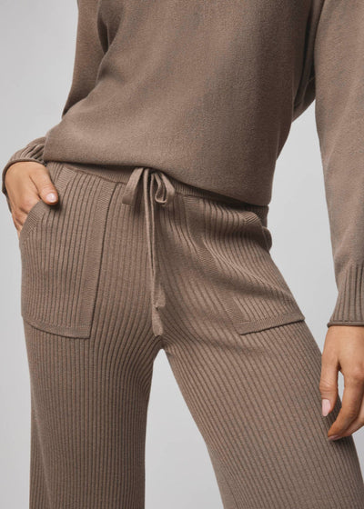 Splendid Georgie Rib Pant Brown