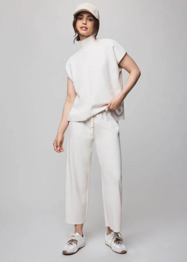 Splendid Winslow Mock Neck Pullover Pale Oak Hthr