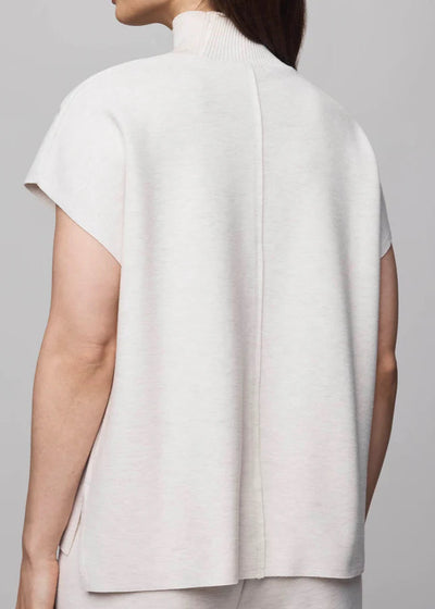 Splendid Winslow Mock Neck Pullover Pale Oak Hthr