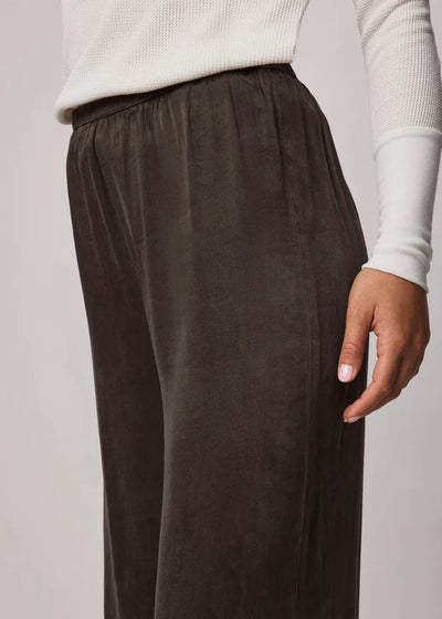 Splendid Serena Satin Pants Soft Chocolate