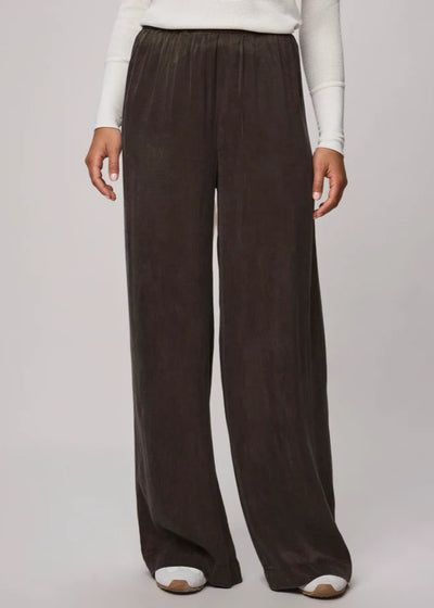 Splendid Serena Satin Pants Soft Chocolate