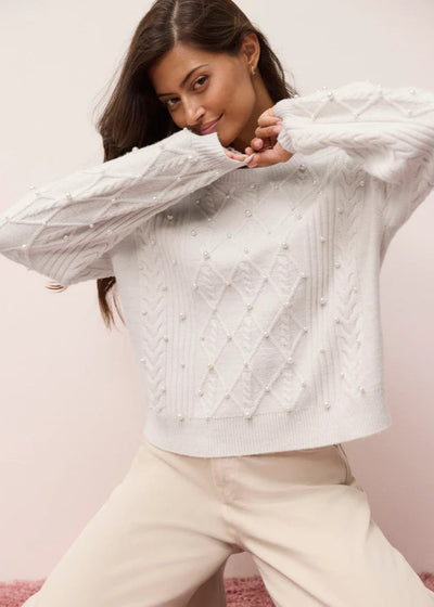 Splendid Demi Pearl Sweater Pale Oak