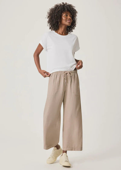 Splendid Angie Crop Wide Leg Fawn