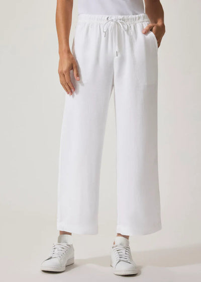 Splendid Angie Crop Wide Leg Pant White