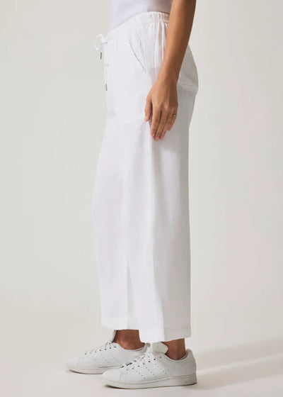 Splendid Angie Crop Wide Leg Pant White