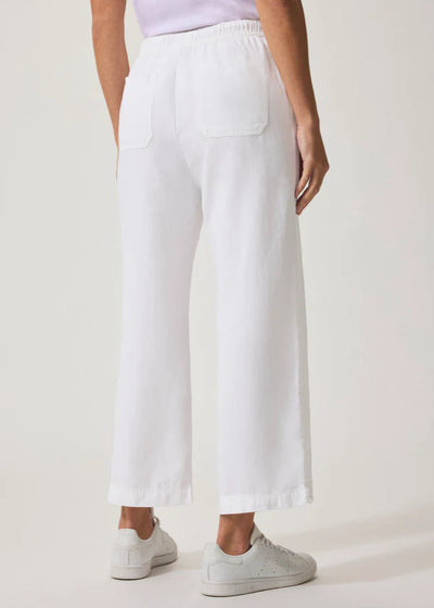 Splendid Angie Crop Wide Leg Pant White