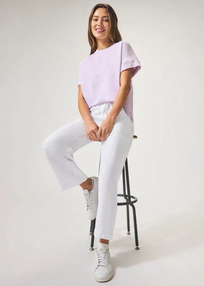 Splendid Angie Crop Wide Leg Pant White