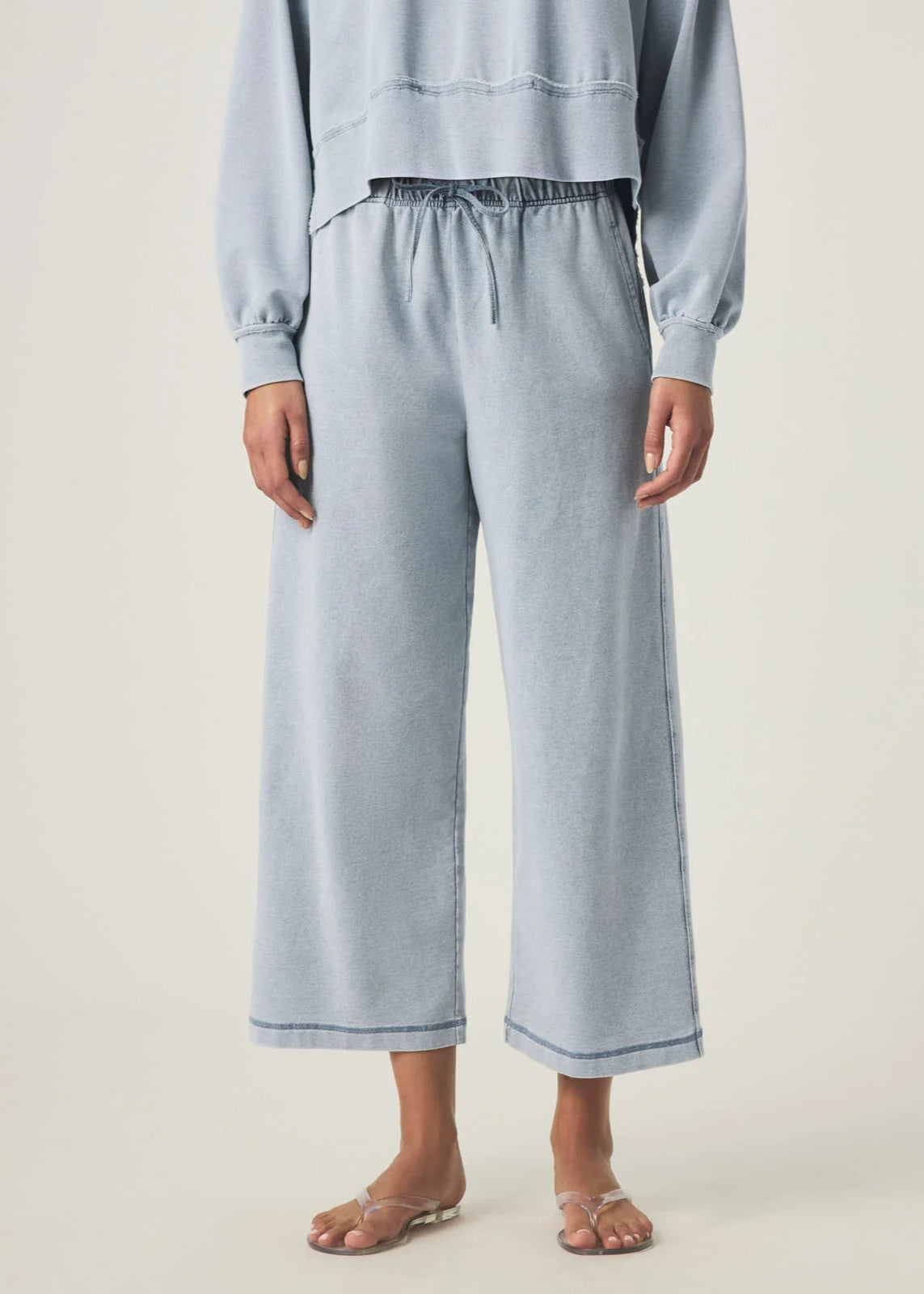 Splendid Hayden Terry Pants Bleached Indigo
