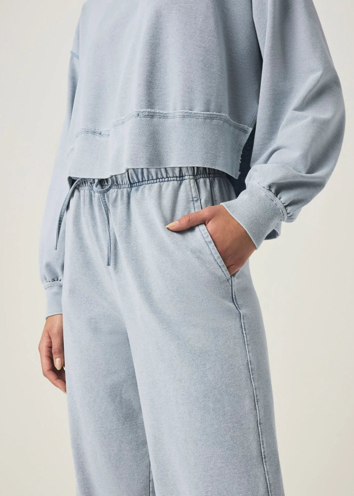 Splendid Hayden Terry Pants Bleached Indigo