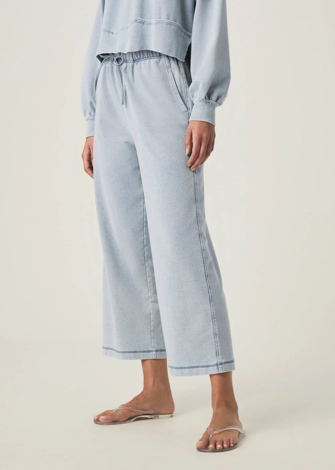 Splendid Hayden Terry Pants Bleached Indigo