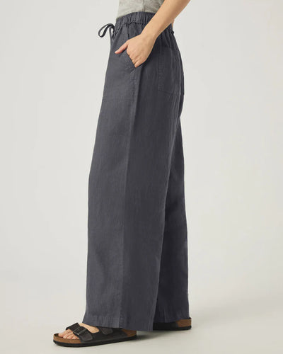 Splendid Stella Linen Full Length Pants Ink