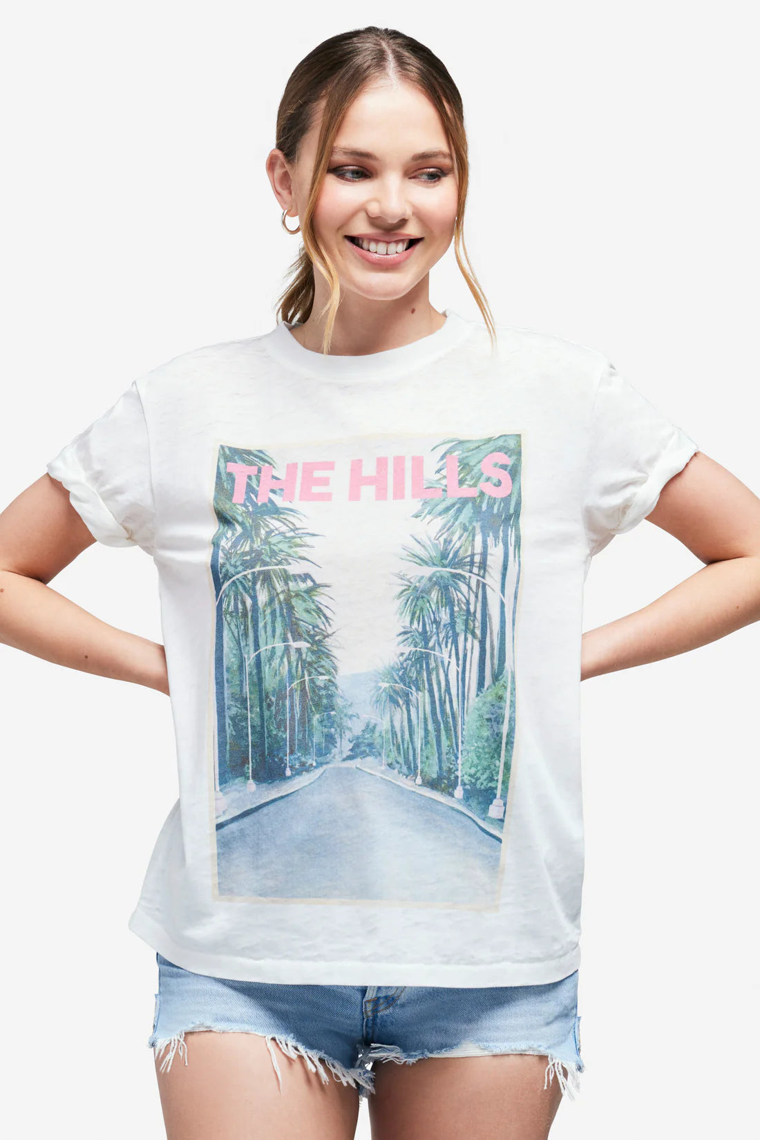 WILDFOX “The Hills” Graphic Tee - White