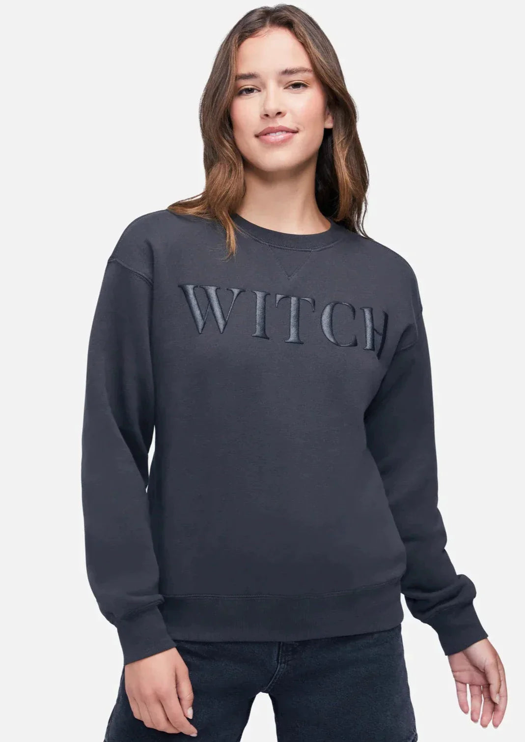 WILDFOX Glitter “Witch” Cody Sweatshirt - Pirate Black