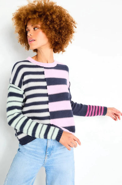 Lisa Todd What's Your Stripe Sweater - Ink Combo