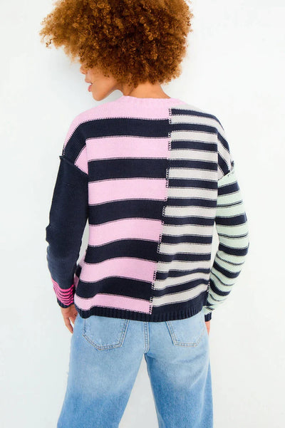 Lisa Todd What's Your Stripe Sweater - Ink Combo