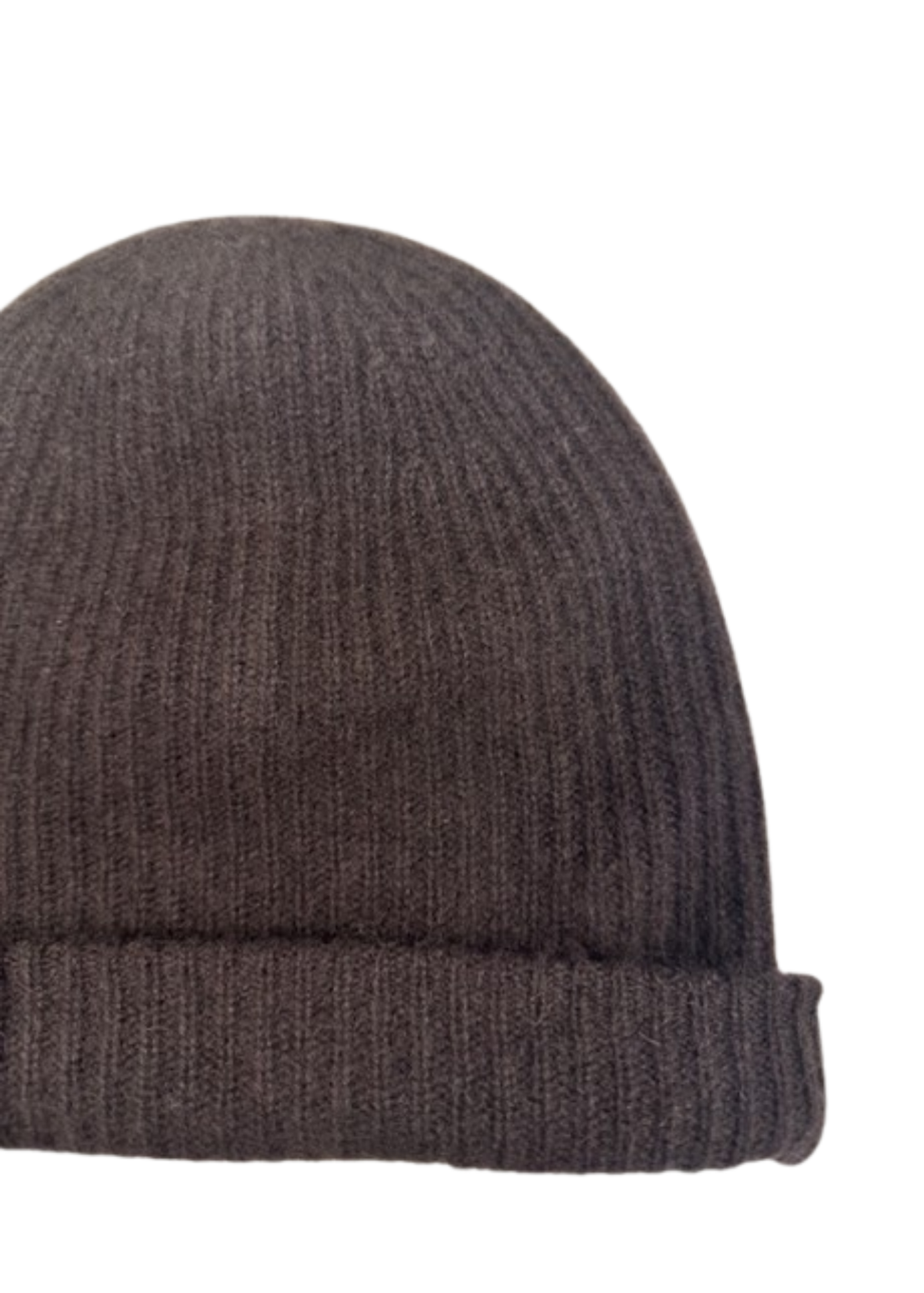 White + Warren Cashmere Plush Rib Beanie Dark Umber