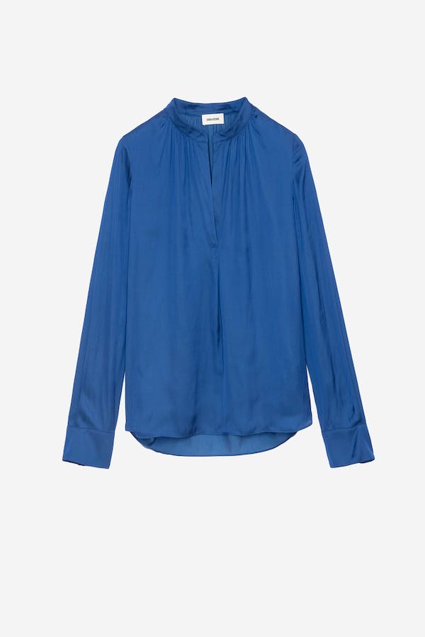 Zadig & Voltaire Tink Satin Blouse - Royal Blue
