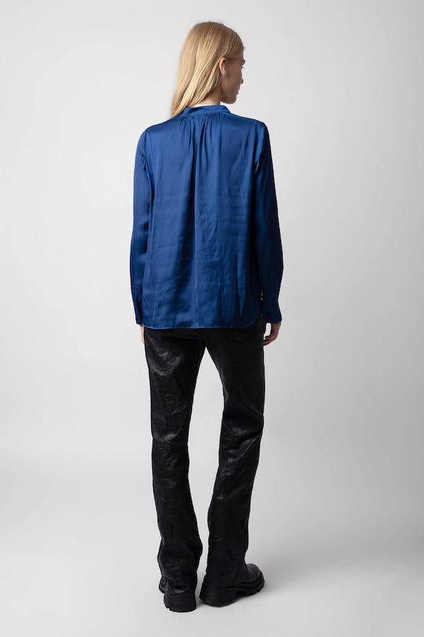 Zadig & Voltaire Tink Satin Blouse - Royal Blue