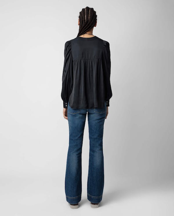 Zadig & Voltaire Telia Satin Blouse - Black