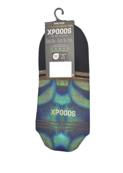 XPOOOS Footies Queenie Peacock