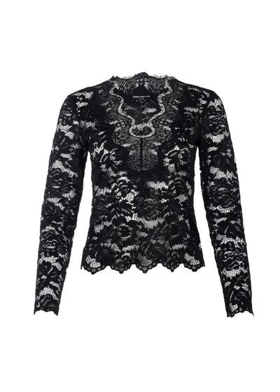 Generation Love Yoko Lace Top Black